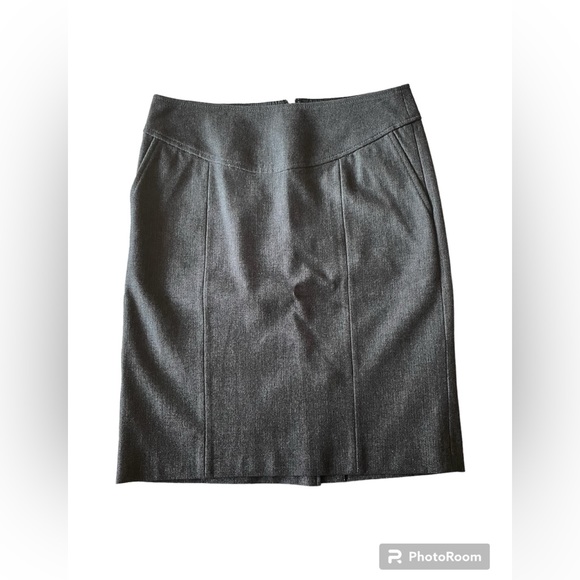 Women’s Banana Republic Heather Grey Stretch Pencil Skirt - Picture 1 of 3